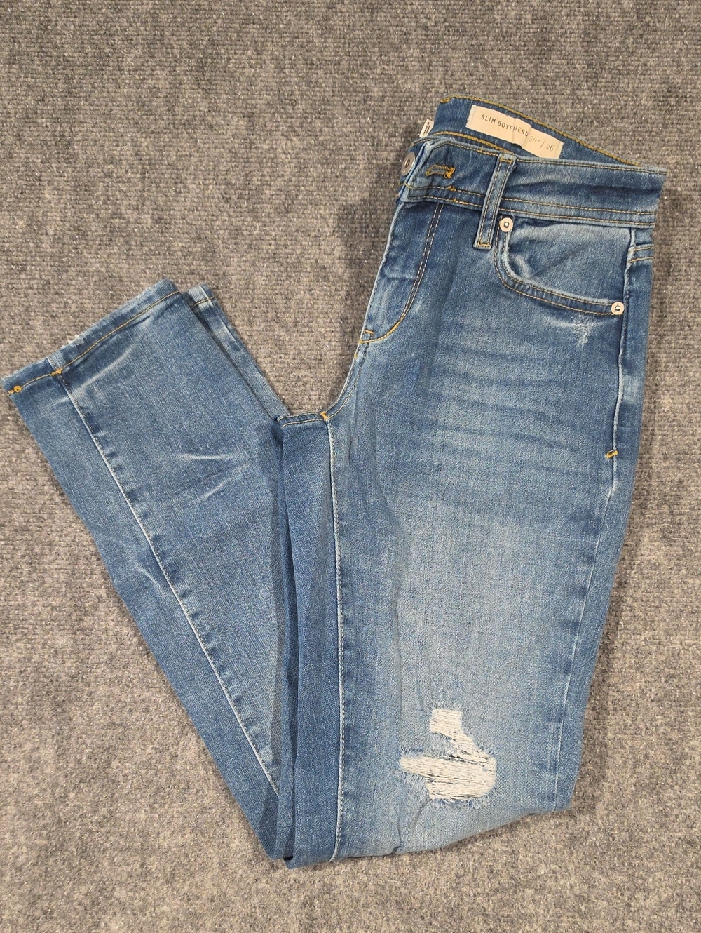 Pilcro and the Letterpress Light Blue Skinny Distressed Jeans